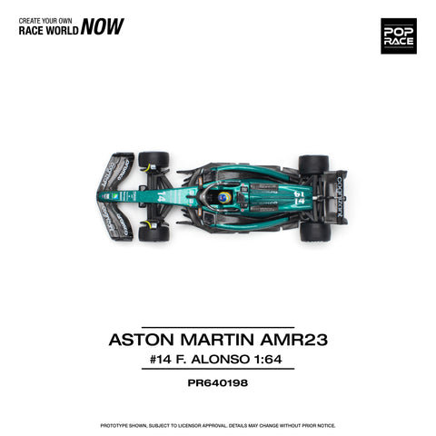 ASTON MARTIN AMR23 F1 #14 F. ALONSO Pop Race - Big J's Garage