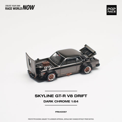 Nissan Skyline GT-R V8 Drift (Hakosuka) Dark Chrome Pop Race - Big J's Garage