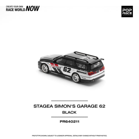 Nissan Stagea Simon's Garage #62 Black Pop Race - Big J's Garage