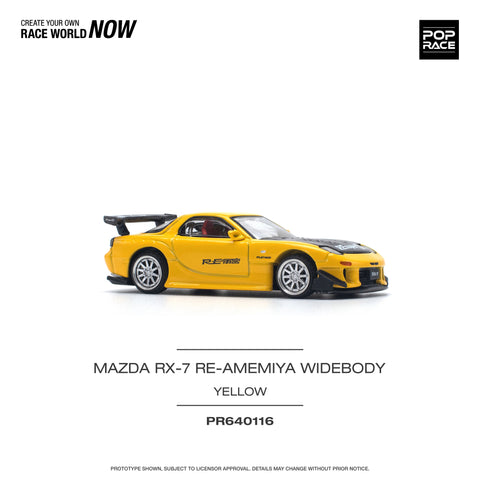 Mazda Rx-7 (FD3S) Re-Amemiya Widebody Yellow Pop Race - Big J's Garage