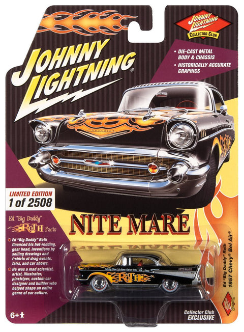 1957 Chevy Bel Air Ed Roth Johnny Lightning Collector Club Car - Big J's Garage