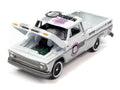 1965 Chevy Truck White & Silver w/ Crower Racing Cams Graphics Johnny Lightning - Big J's Garage