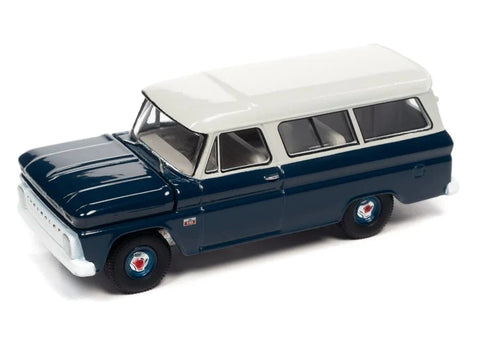 1966 Chevy Suburban Dark Blue/White Auto World - Big J's Garage