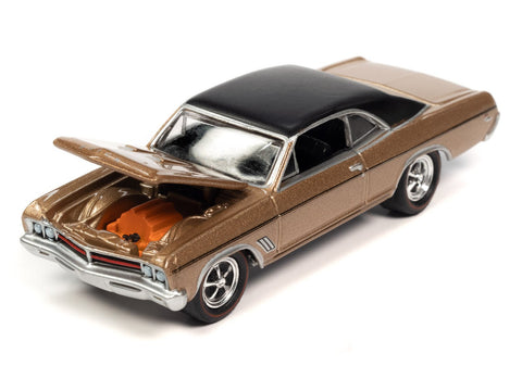 1967 Buick GS 400 Gold Mist Poly w/Flat Black Roof Johnny Lightning - Big J's Garage