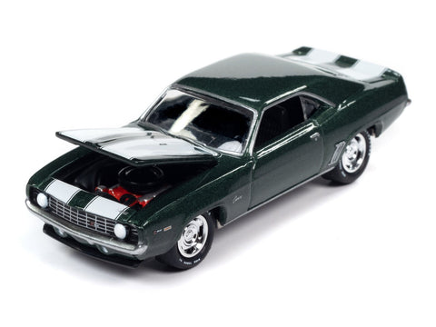 1969 Chevrolet Camaro Z/28 Green Johnny Lightning - Big J's Garage