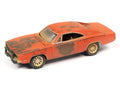 1969 Dodge Charger R/T Weathered Graphics Barn Finds Johnny Lightning - Big J's Garage