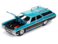 1970 Chevrolet Kingswood Estate Misty Turquoise Poly w/Side Woodgrain Auto World - Big J's Garage