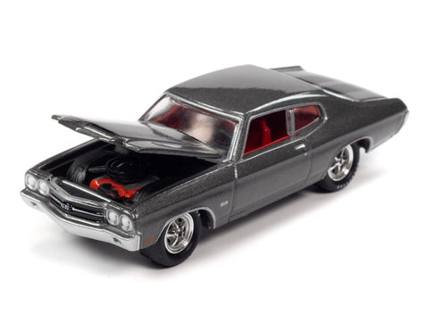 1970 Chevrolet SS 454 Shadow Gray Johnny Lightning - Big J's Garage