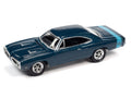 1970 Dodge Super Bee Dark Blue Poly Johnny Lightning - Big J's Garage