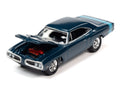 1970 Dodge Super Bee Dark Blue Poly Johnny Lightning - Big J's Garage