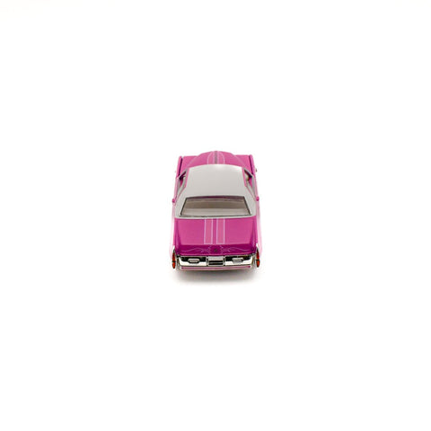 1973 Cadillac Coupe Deville Pink with White Top Greenlight Collectibles Mijo Exclusive - Big J's Garage