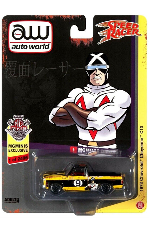 1973 Chevrolet Cheyenne C10 Speed Racer MGMINIS Exclusive Auto World - Big J's Garage