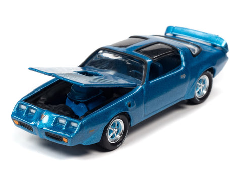 1980 Pontiac Firebird T/A Tahoe Blue Johnny Lightning - Big J's Garage