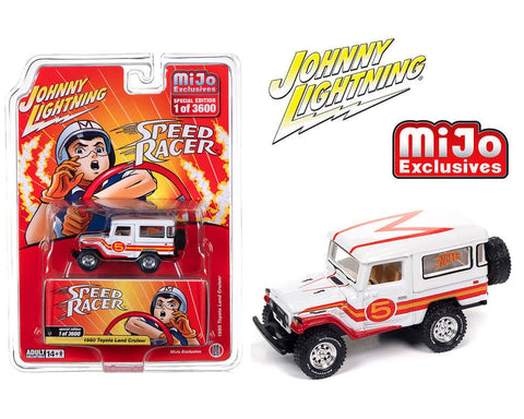 1980 Toyota Land Cruiser Speed Racer Livery Johnny Lightning Mijo Exclusives - Big J's Garage