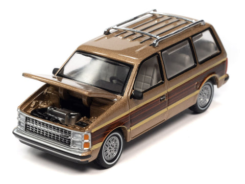 1984 Dodge Caravan Beige Crystal Poly w/Side Woodgrain Auto World - Big J's Garage