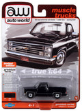 1985 Chevy Silverado Pickup Truck (Lowered Version) (Gloss Black) Auto World - Big J's Garage