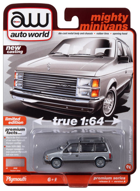 1985 Plymouth Voyager Radiant Silver Metallic with Charcoal Lower Sides Auto World - Big J's Garage