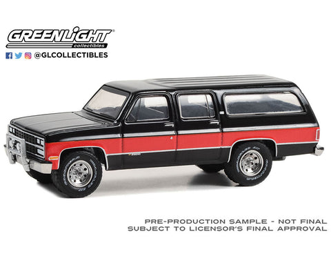 1990 Chevrolet Suburban – Two-Tone Red and Black All-Terrain Series Greenlight Collectibles - Big J's Garage