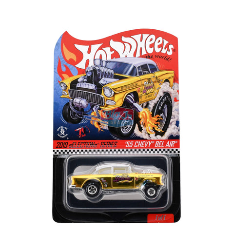 2019 Hot Wheels RLC selection Series 55 Chevy Bel Air Gasser Dirty Blonde Super - Big J's Garage