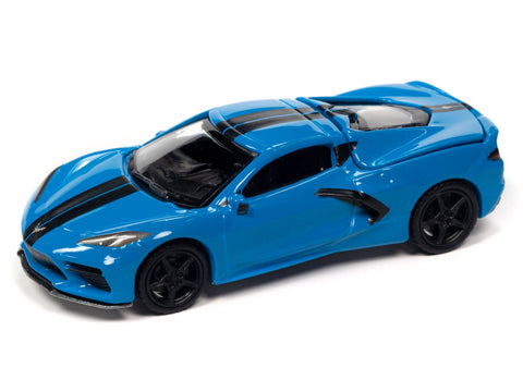 2020 Chevrolet Corvette (Rapid Blue w/Black Stripes) Auto World - Big J's Garage