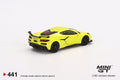 2023 Chevrolet Corvette Z06 Accelerate Yellow Mini GT Mijo Exclusive - Big J's Garage