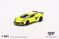 2023 Chevrolet Corvette Z06 Accelerate Yellow Mini GT Mijo Exclusive - Big J's Garage