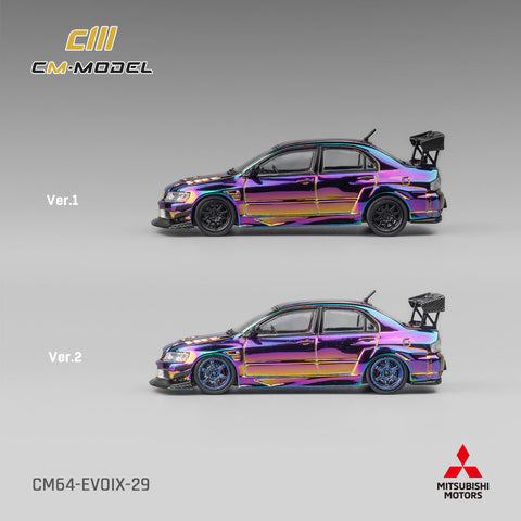 Mitsubishi Lancer Evo IX Widebody Chromecolour Evo 9 CM Model - Big J's Garage