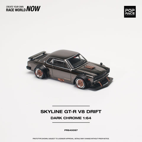 Nissan Skyline GT-R V8 Drift (Hakosuka) Dark Chrome Pop Race - Big J's Garage