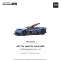 Aston Martin Valkyrie Satin Marina Blue Pop Race - Big j's Garage