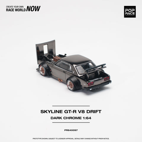 Nissan Skyline GT-R V8 Drift (Hakosuka) Dark Chrome Pop Race - Big J's Garage