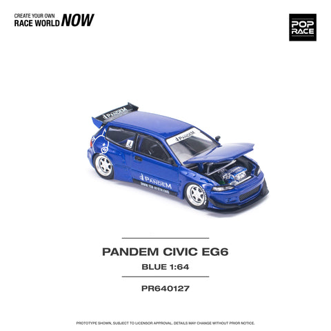 Honda Civic EG6 V1.5 Metallic Blue Pop Race - Big J's Garage