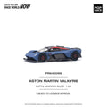 Aston Martin Valkyrie Satin Marina Blue Pop Race - Big j's Garage