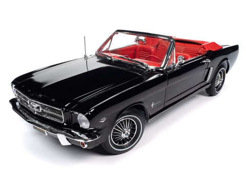 1964.5 Ford Mustang Convertible Raven Black Auto World - Big J's Garage