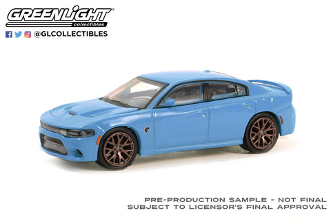 2016 Dodge Charger SRT Hellcat – B5 Blue GreenLight Muscle Series 28 6-Car Assortment Greenlight Collectibles - Big J's Garage