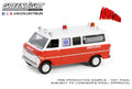 Airplane! (1980) - 1970 Ford Club Wagon Ambulance  
Hollywood Series 42 6-Car Assortment Greenlight Collectibles - Big J's Garage