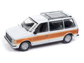 1985 Dodge Caravan - DW2 White w/ Woodgrain Sides Rear Auto World Premium 6 Car Assortment (Sealed Case) 2024 Release 2 Mix A - Big J's Garage