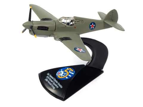  Curtiss P-40 Warhawk Star Spangled Banner Yet Waves - & Olive Drab 21st Pursuit Squadron Johnny Lightning Assortment History Reveled 2024 Version B - Big J's Garage