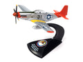 North American Aviation P-51 Soaring to New Heights Tuskegee Airmen - Bare Metal Red Tails Johnny Lightning Assortment History Reveled 2024 Version B - Big J's Garage