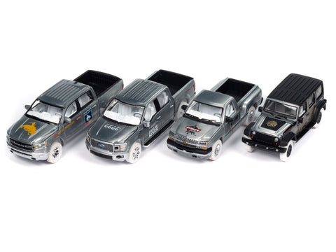 Ultra Raw Chase Auto World Big Country Collectibles Premium 4-Car Assortment 2024 Release 1 Sealed Case of 6 - Big J's Garage