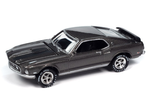 1969 Ford Mustang Mach I John Wick Hitman Gray Johnny Lightning - Big J's Garage