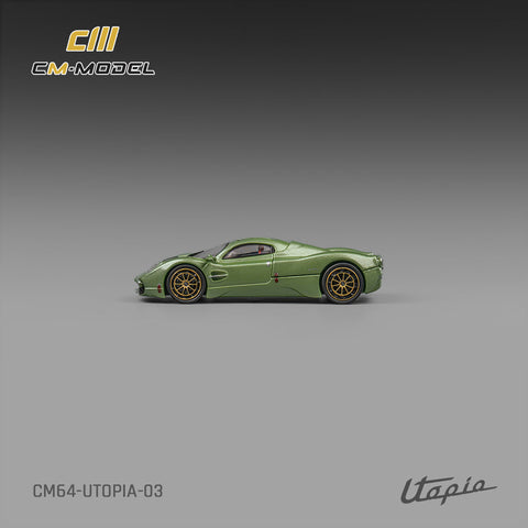 Pagani Utopia Metallic Green CM Model - Big J's Garage