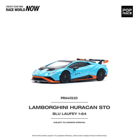 (Q4 2024) Lamborghini Huracan STO Blu Laufey / Arancio Xanto Pop Race