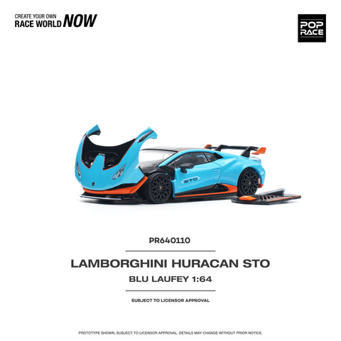 (Q4 2024) Lamborghini Huracan STO Blu Laufey / Arancio Xanto Pop Race