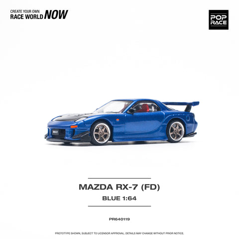 Mazda RX-7 (FD3S) Re-Amemiya Widebody Metallic Blue Pop Race - Big J's Garage