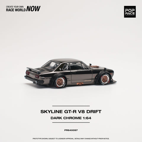 Nissan Skyline GT-R V8 Drift (Hakosuka) Dark Chrome Pop Race - Big J's Garage