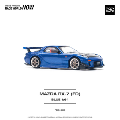 Mazda RX-7 (FD3S) Re-Amemiya Widebody Metallic Blue Pop Race - Big J's Garage