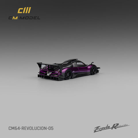 Pagani Zonda Revolucion Purple Limited Edition 1:64 CM Model - Big J's Garage