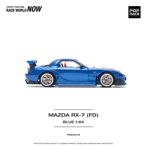 Mazda RX-7 (FD3S) Re-Amemiya Widebody Metallic Blue Pop Race - Big J's Garage