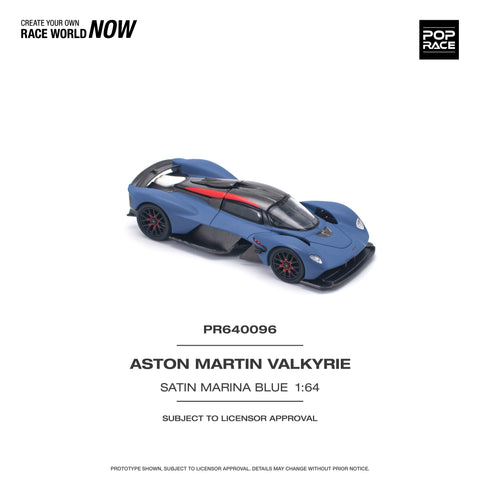 Aston Martin Valkyrie Satin Marina Blue Pop Race - Big j's GarageAston Martin Valkyrie Satin Marina Blue Pop Race - Big j's Garage