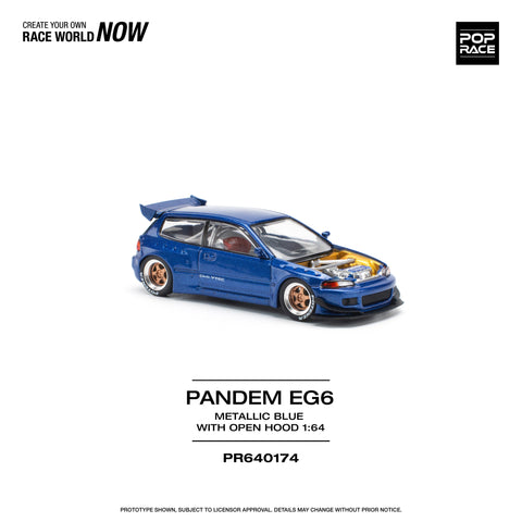 PANDEM CIVIC EG6 METALLIC BLUE Pop Race - Big J's Garage